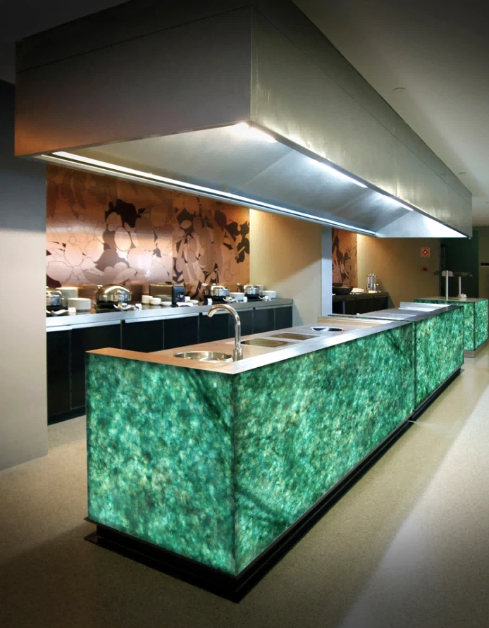 Illuminated Quartzite Countertops